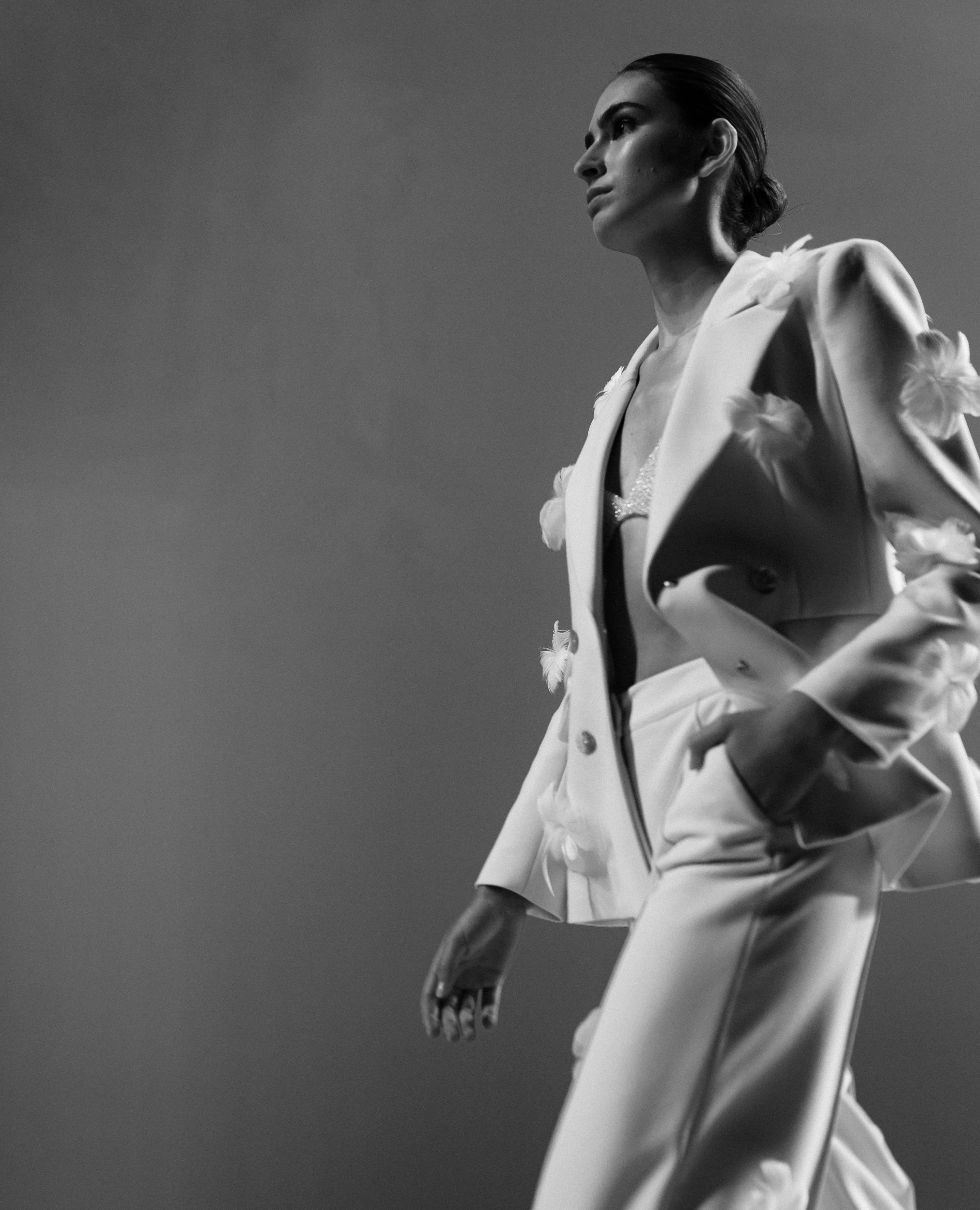 A figure in a white suit